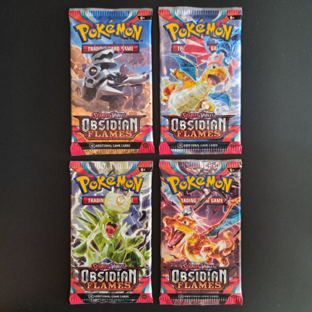 Obsidian Flames Booster Pack - Artwork Set